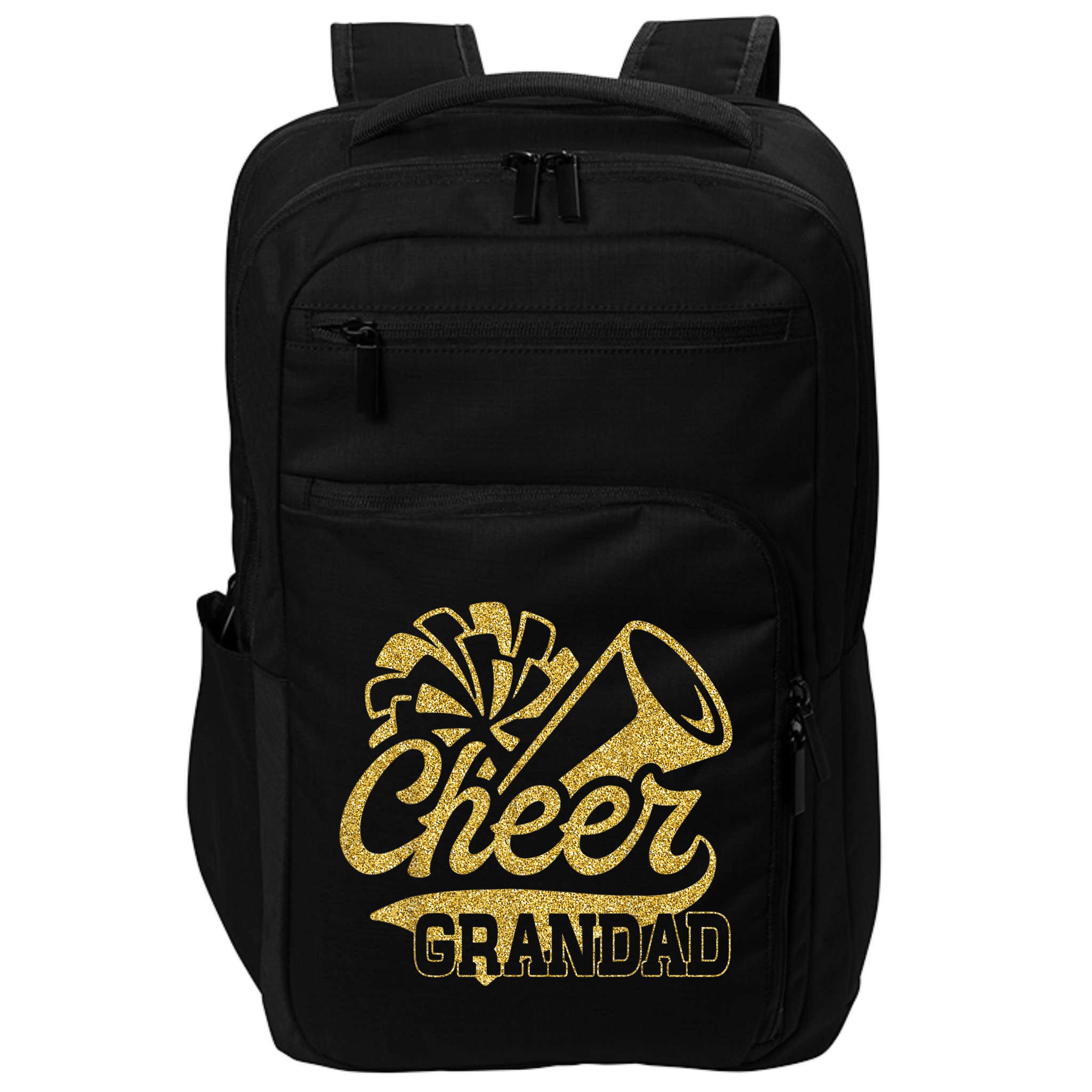 Cheer Grandad Biggest Fan Cheerleader Father's Day Impact Tech Backpack