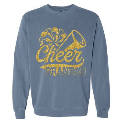 Cheer Grandad Biggest Fan Cheerleader Father's Day Garment-Dyed Sweatshirt