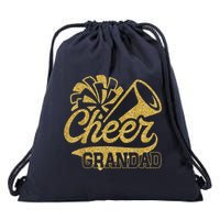 Cheer Grandad Biggest Fan Cheerleader Father's Day Drawstring Bag