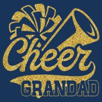 Cheer Grandad Biggest Fan Cheerleader Father's Day Drawstring Bag