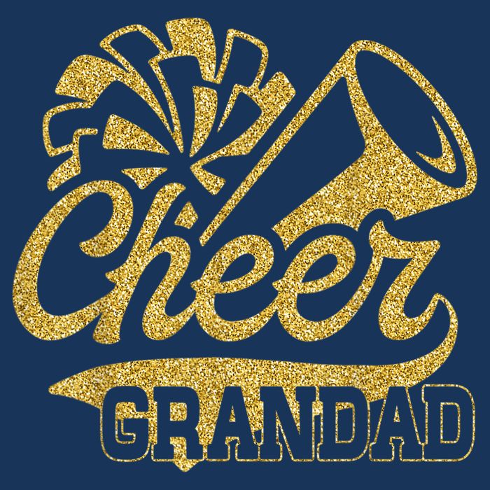 Cheer Grandad Biggest Fan Cheerleader Father's Day Drawstring Bag