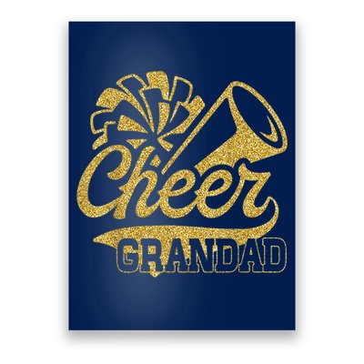 Cheer Grandad Biggest Fan Cheerleader Father's Day Poster