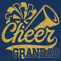 Cheer Grandad Biggest Fan Cheerleader Father's Day Premium T-Shirt