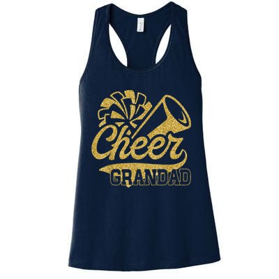Cheer Grandad Biggest Fan Cheerleader Father's Day Womens Tank Top