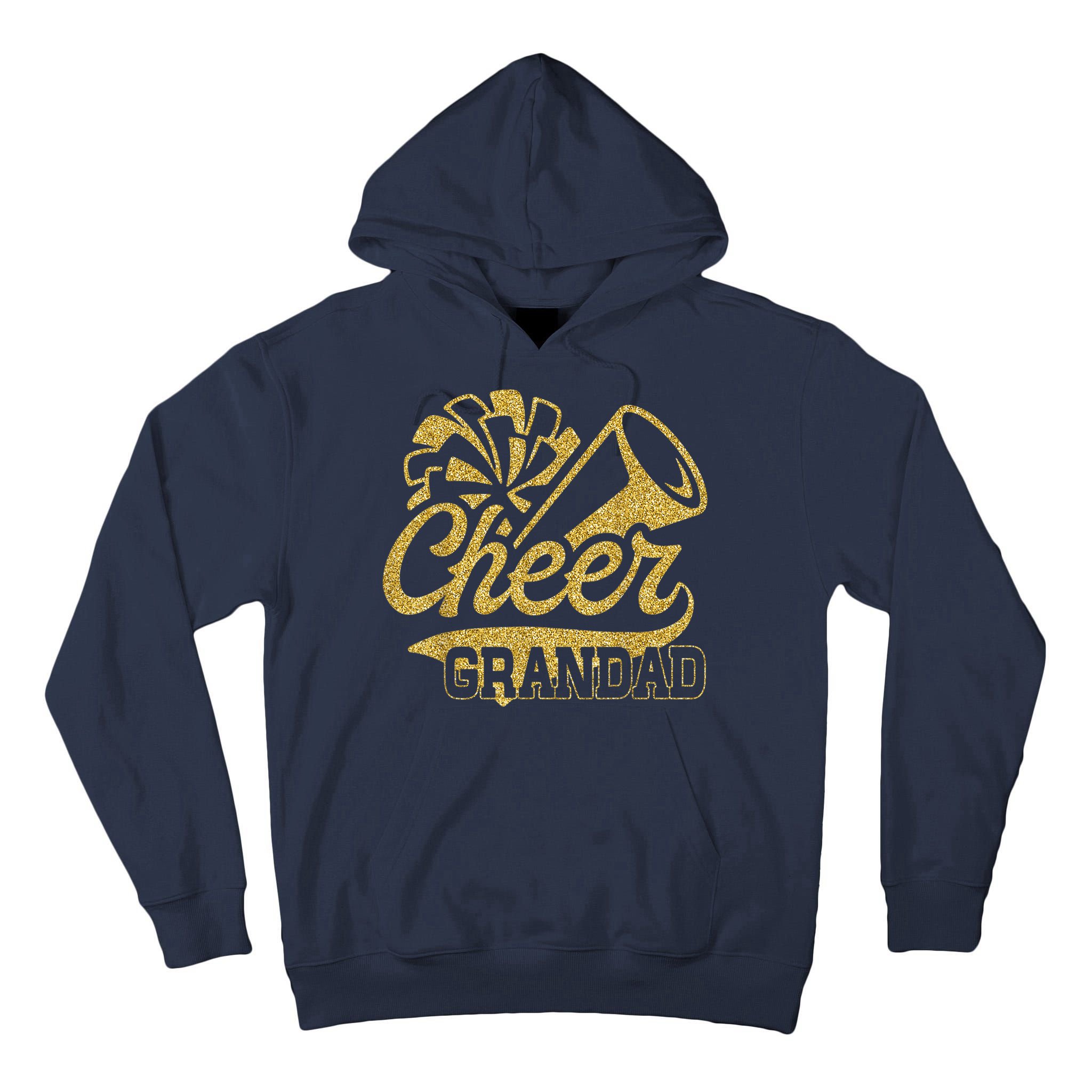 Cheer Grandad Biggest Fan Cheerleader Father's Day Tall Hoodie