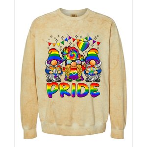 Cute Gay Bisexual Transsexual Gnomes LGBTQ Pride Ally Colorblast Crewneck Sweatshirt