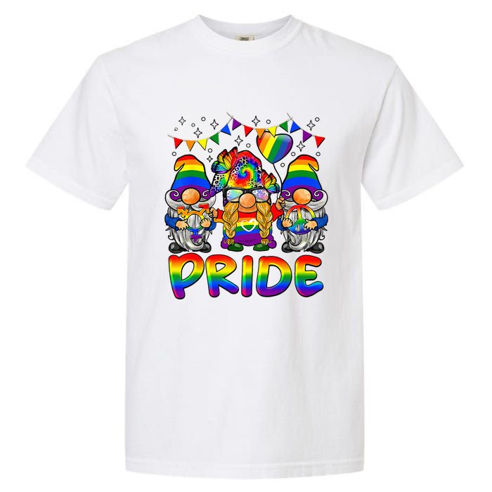 Cute Gay Bisexual Transsexual Gnomes LGBTQ Pride Ally Garment-Dyed Heavyweight T-Shirt