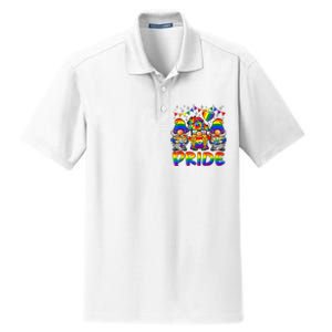 Cute Gay Bisexual Transsexual Gnomes LGBTQ Pride Ally Dry Zone Grid Polo