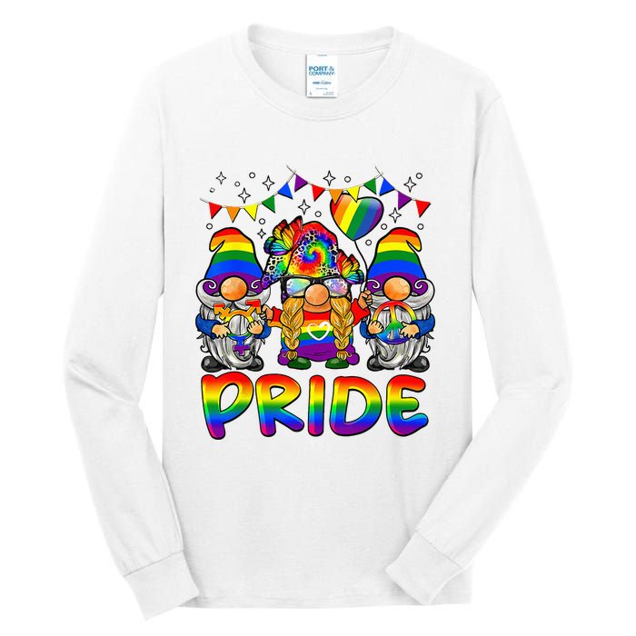 Cute Gay Bisexual Transsexual Gnomes LGBTQ Pride Ally Tall Long Sleeve T-Shirt