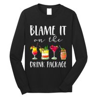 Cruise Gifts Blame It On The Drink Package Long Sleeve Shirt