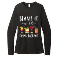 Cruise Gifts Blame It On The Drink Package Womens CVC Long Sleeve Shirt