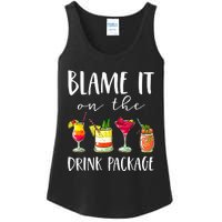 Cruise Gifts Blame It On The Drink Package Ladies Essential Tank