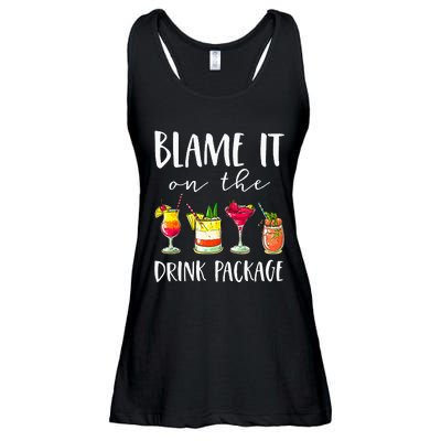 Cruise Gifts Blame It On The Drink Package Ladies Essential Flowy Tank