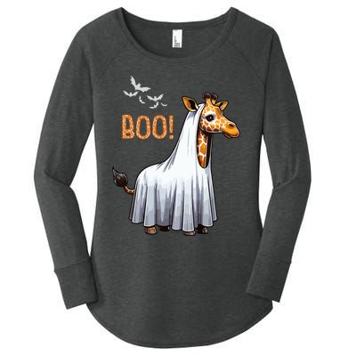 Cute Giraffe Boo Halloween Costume Zoo Lover Women's Perfect Tri Tunic Long Sleeve Shirt