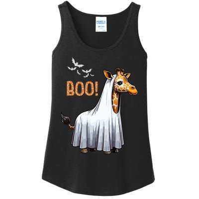 Cute Giraffe Boo Halloween Costume Zoo Lover Ladies Essential Tank