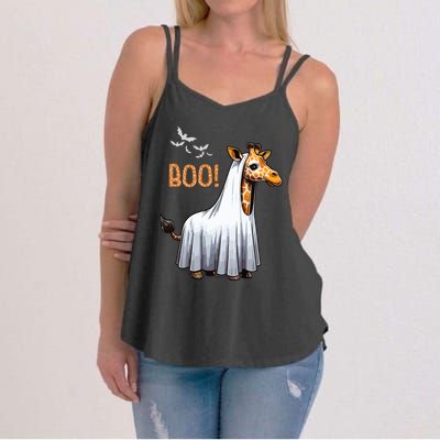 Cute Giraffe Boo Halloween Costume Zoo Lover Women's Strappy Tank