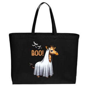 Cute Giraffe Boo Halloween Costume Zoo Lover Cotton Canvas Jumbo Tote