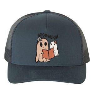 Cute Ghost Book Worm Nerd Boooks Halloween Party Costume Gift Yupoong Adult 5-Panel Trucker Hat