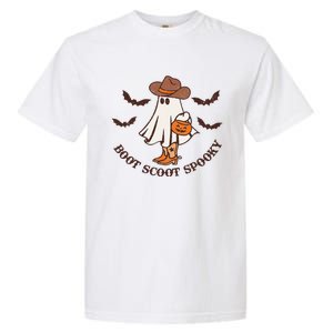 Cowboy Ghost Boot Scoot Spooky Funny Western Halloween Garment-Dyed Heavyweight T-Shirt