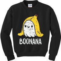 Cute Ghost Banana Halloween Costume Funny Women Boonana Kids Sweatshirt