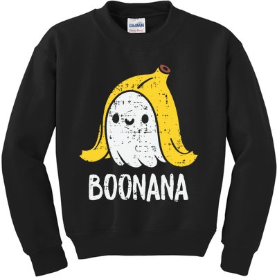 Cute Ghost Banana Halloween Costume Funny Women Boonana Kids Sweatshirt