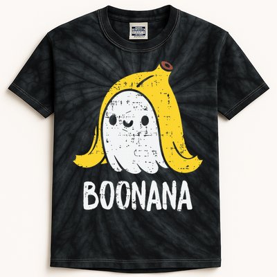 Cute Ghost Banana Halloween Costume Funny Women Boonana Kids Tie-Dye T-Shirt