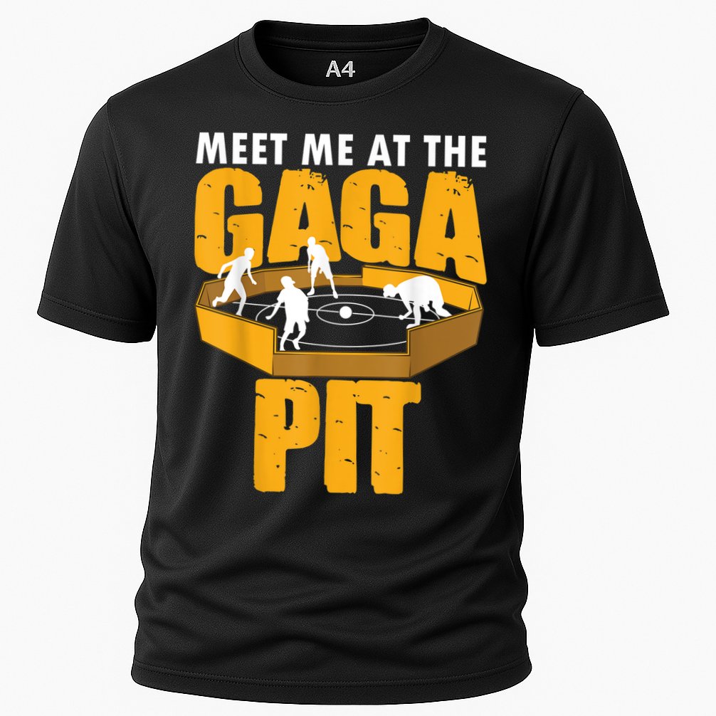 Cool Gaga Ball For Kids Funny Gaga Ball Pit Dodgeball Cooling Performance Crew T-Shirt