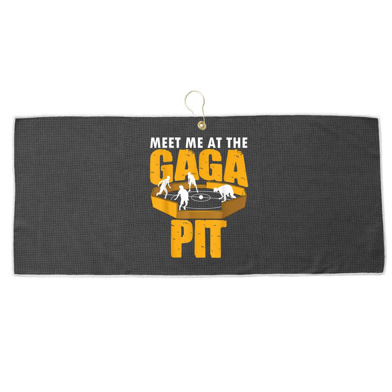 Cool Gaga Ball For Kids Funny Gaga Ball Pit Dodgeball Large Microfiber Waffle Golf Towel