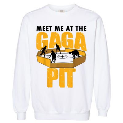 Cool Gaga Ball For Kids Funny Gaga Ball Pit Dodgeball Garment-Dyed Sweatshirt