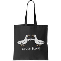 Cute Goose Bumps Funny Goose Embroidery Geese Fist Bump Pun Tote Bag