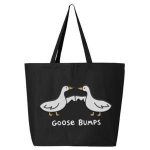 Cute Goose Bumps Funny Goose Embroidery Geese Fist Bump Pun 25L Jumbo Tote