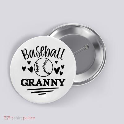 Cute Granny Baseball Granny Button