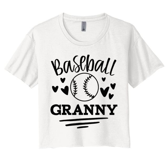 Cute Granny Baseball Granny Crop Top