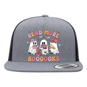 Cute Ghost Book Read More Books Funny Teachers Halloween Flat Bill Trucker Hat