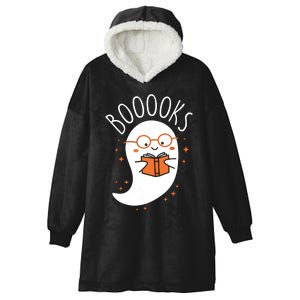 Cute Ghost Book Reading Halloween Teacher Hooded Wearable Blanket