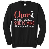 Cheer Grandma Biggest Fan Black Yellow Gold Sweatshirt