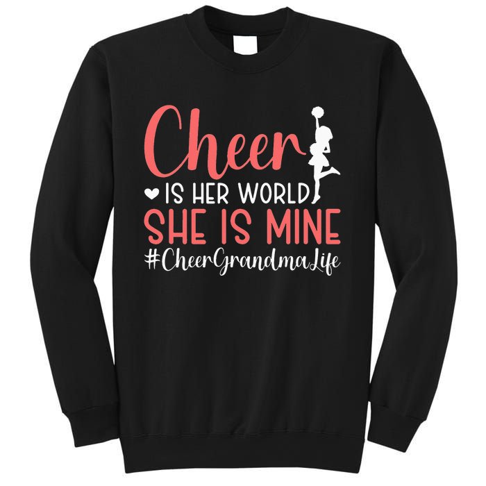 Cheer Grandma Biggest Fan Black Yellow Gold Sweatshirt