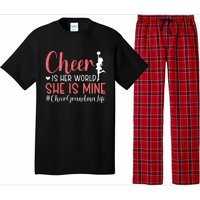 Cheer Grandma Biggest Fan Black Yellow Gold Pajama Set