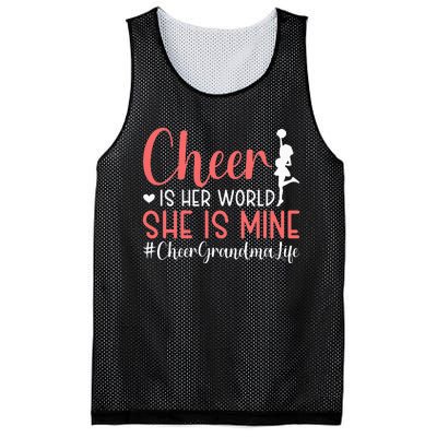 Cheer Grandma Biggest Fan Black Yellow Gold Mesh Reversible Basketball Jersey Tank