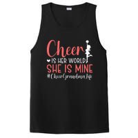 Cheer Grandma Biggest Fan Black Yellow Gold PosiCharge Competitor Tank