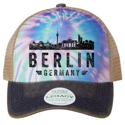 Capital Germany Berlin Souvenir Top Berlin Skyline Berlin Legacy Tie Dye Trucker Hat