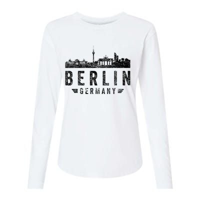 Capital Germany Berlin Souvenir Top Berlin Skyline Berlin Womens Cotton Relaxed Long Sleeve T-Shirt