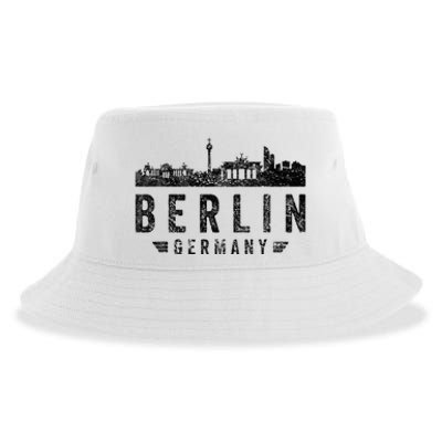 Capital Germany Berlin Souvenir Top Berlin Skyline Berlin Sustainable Bucket Hat