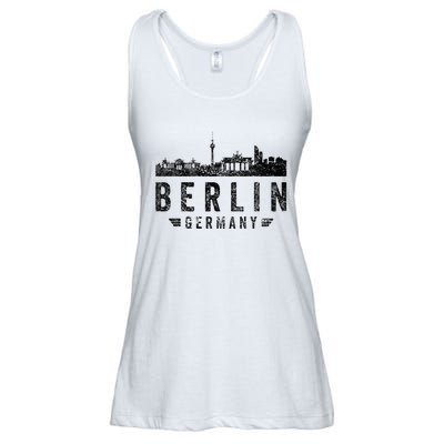 Capital Germany Berlin Souvenir Top Berlin Skyline Berlin Ladies Essential Flowy Tank