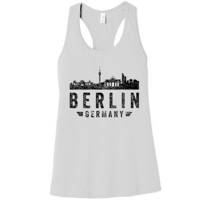 Capital Germany Berlin Souvenir Top Berlin Skyline Berlin Women's Racerback Tank