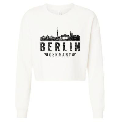 Capital Germany Berlin Souvenir Top Berlin Skyline Berlin Cropped Pullover Crew