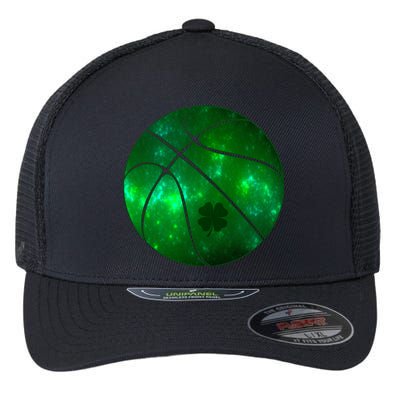 Clover Green Basketball Lover Flexfit Unipanel Trucker Cap