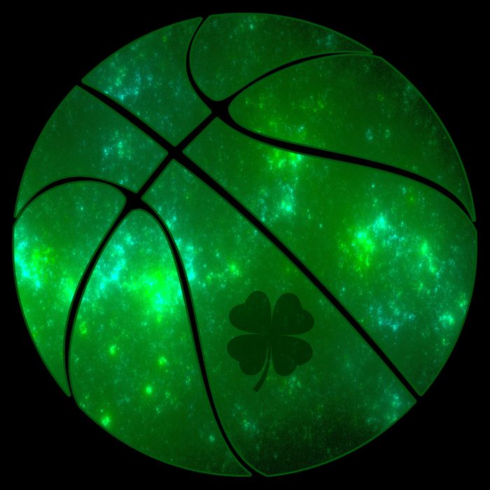 Clover Green Basketball Lover Flexfit Unipanel Trucker Cap