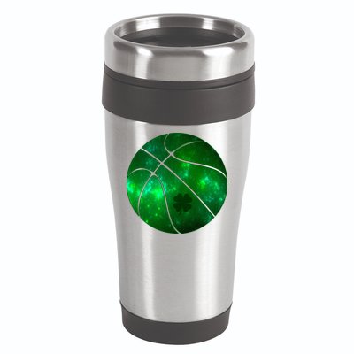 Clover Green Basketball Lover 16oz Travel Tumbler