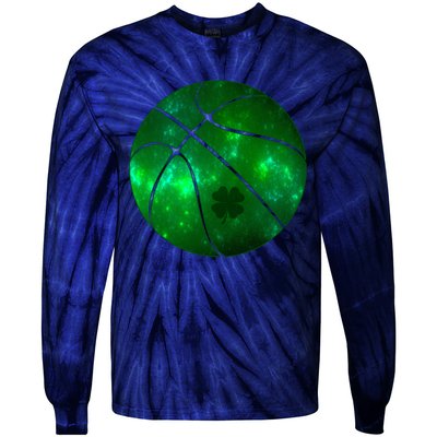 Clover Green Basketball Lover Tie-Dye Long Sleeve Shirt